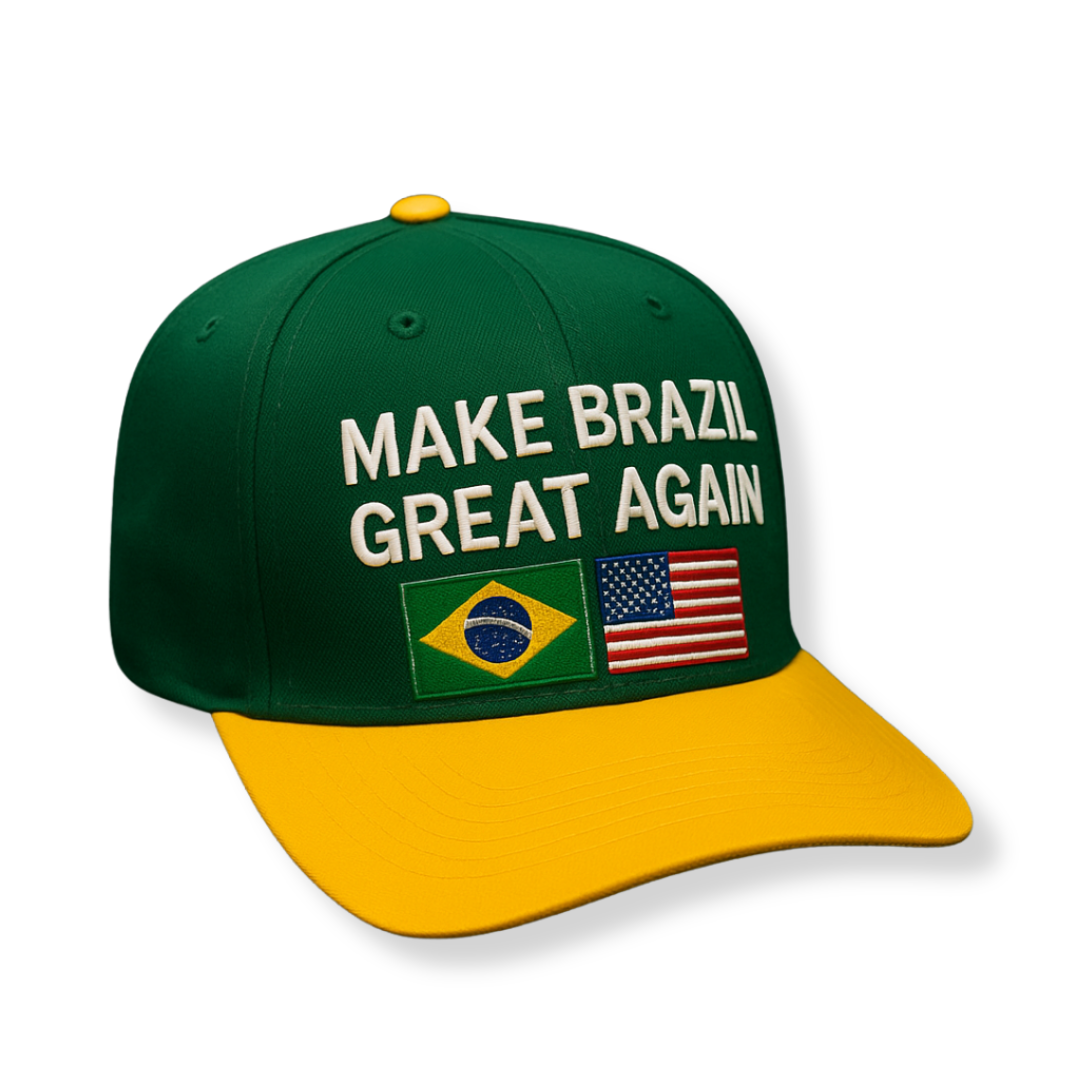Boné Patriota Verde Amarelo  – MAKE BRAZIL GREAT AGAIN (Edição Limitada)