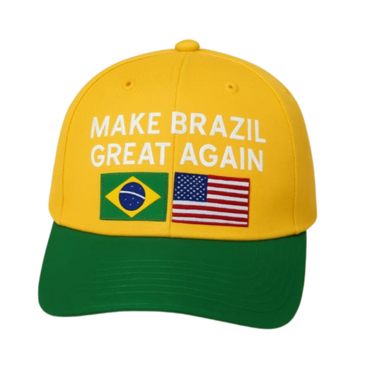 2 Bonés Patriota Verde Amarelo  – MAKE BRAZIL GREAT AGAIN (Edição Limitada)